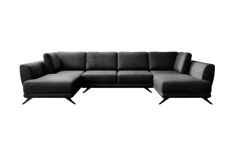 Katun Bäddsoffa Dubbelschäslong - Svart - Möbler - Vardagsrum - Bäddsoffor - U bäddsoffa
