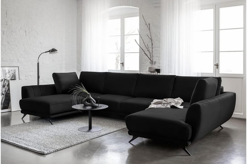 Katun Bäddsoffa Dubbelschäslong - Svart - Möbler - Vardagsrum - Bäddsoffor - U bäddsoffa