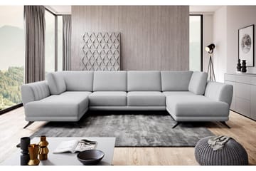 Katun Bäddsoffa Dubbelschäslong - Vit/Ljusgrå - Möbler - Vardagsrum - Bäddsoffor - U bäddsoffa