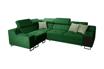 Kazumi Hörnbäddsoffa 4-sits 210x127 Grön