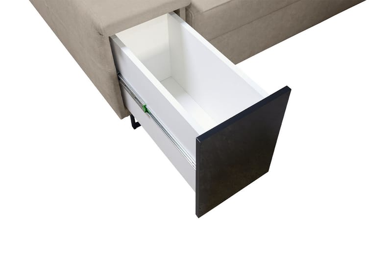 Kazumi Hörnbäddsoffa 4-sits 210x127 Rosa - Rosa - Möbler - Vardagsrum - Bäddsoffor - Hörnbäddsoffa