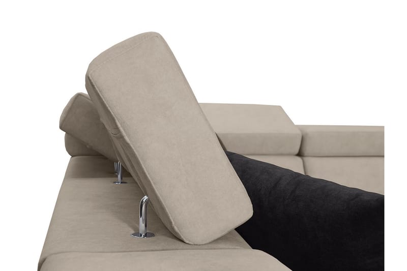 Kazumi Hörnbäddsoffa m. Divan 5-sits 268x127 Rosa - Rosa - Möbler - Vardagsrum - Bäddsoffor - Hörnbäddsoffa