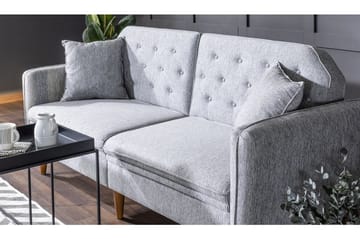 Keena Rektangulär Längsbäddad Bäddsoffa 82x202 cm i Tyg - Grå - Möbler - Vardagsrum - Bäddsoffor