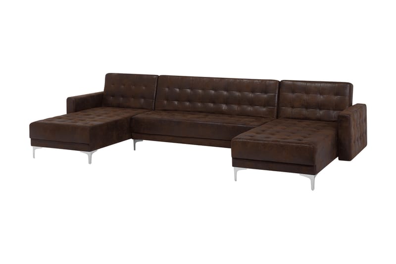 KIEFF Bäddsoffa med Divan Brun - Möbler - Vardagsrum - Bäddsoffor - U bäddsoffa