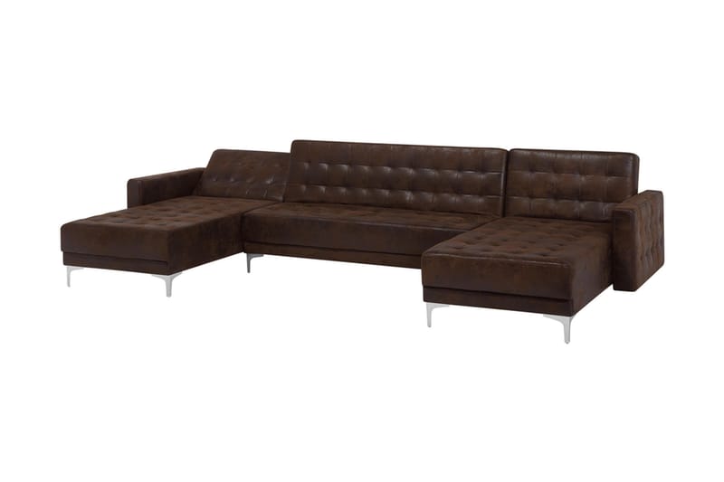 KIEFF Bäddsoffa med Divan Brun - Möbler - Vardagsrum - Bäddsoffor - U bäddsoffa