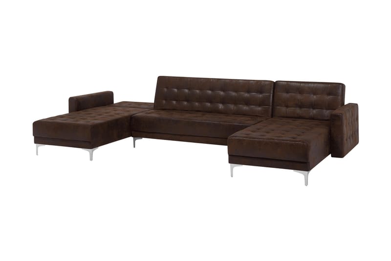 KIEFF Bäddsoffa med Divan Brun - Möbler - Vardagsrum - Bäddsoffor - U bäddsoffa