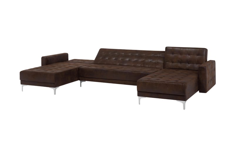 KIEFF Bäddsoffa med Divan Brun - Möbler - Vardagsrum - Bäddsoffor - U bäddsoffa