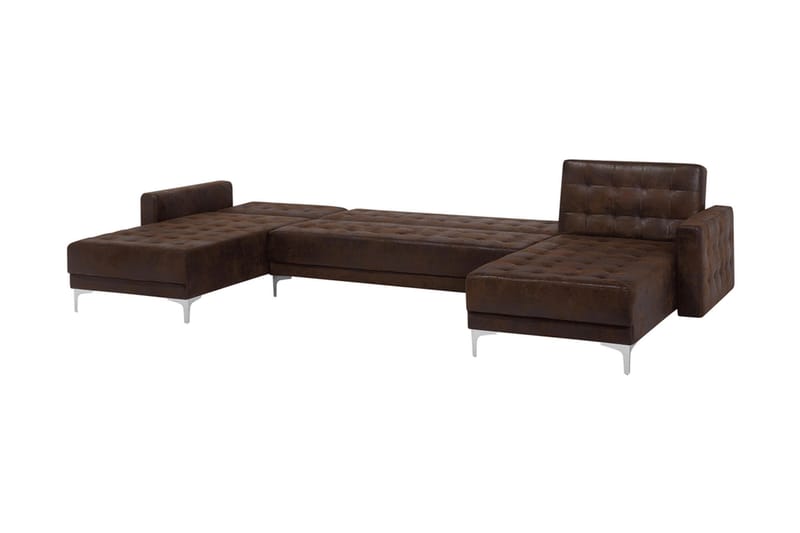 KIEFF Bäddsoffa med Divan Brun - Möbler - Vardagsrum - Bäddsoffor - U bäddsoffa