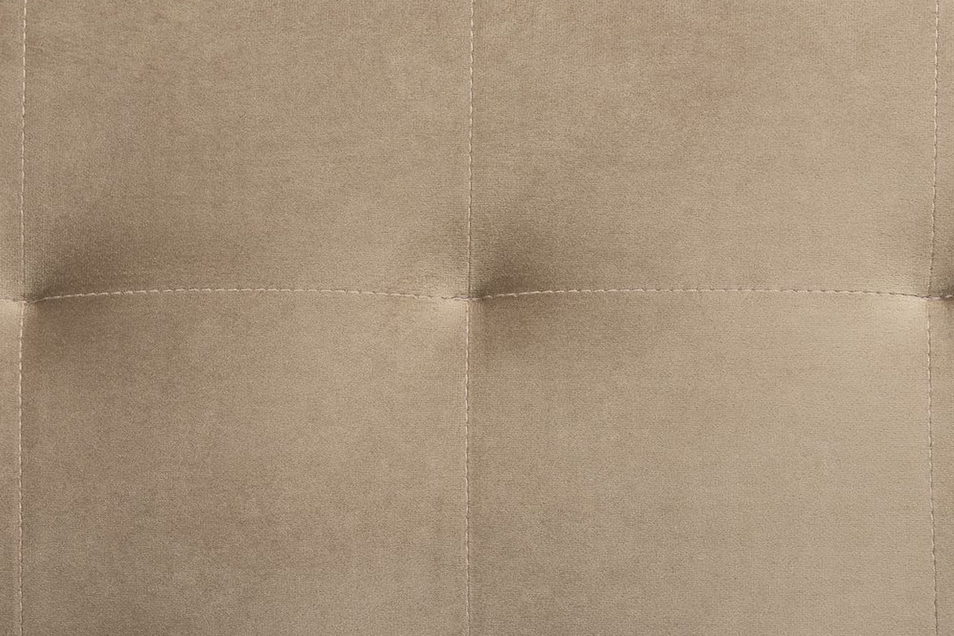 KIEFF Hörnbäddsoffa med Fotpall Sammet Beige - Möbler - Vardagsrum - Bäddsoffor