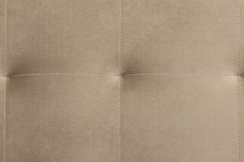 KIEFF Hörnbäddsoffa med Fotpall Sammet Beige - Möbler - Vardagsrum - Bäddsoffor