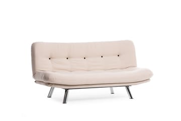 Kingaroy Längsbäddad Bäddsoffa 100x175 cm i Linne - Krämbeige - Möbler - Vardagsrum - Bäddsoffor