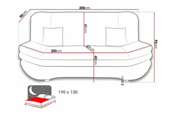 Kintore 2-sits Bäddsoffa - Möbler - Vardagsrum - Bäddsoffor