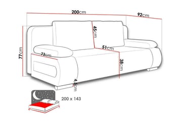 Kintore 2-sits Bäddsoffa - Möbler - Vardagsrum - Bäddsoffor
