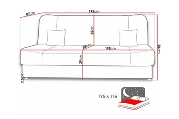 Kintore 2-sits Bäddsoffa - Möbler - Vardagsrum - Bäddsoffor