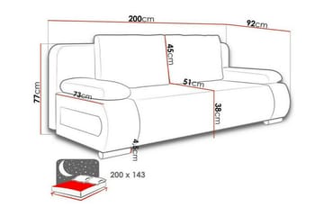 Kintore 2-sits Bäddsoffa - Möbler - Vardagsrum - Bäddsoffor