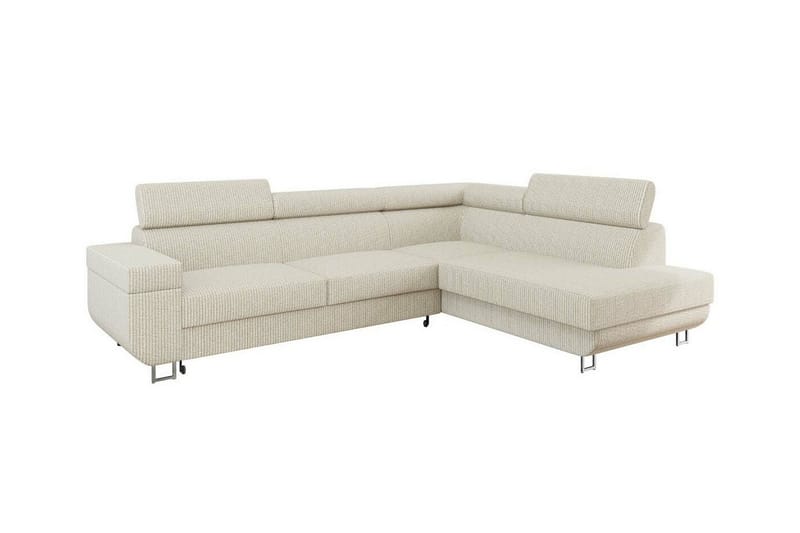 Kintore 3-sits Hörnbäddsoffa Beige - Möbler - Vardagsrum - Bäddsoffor - Hörnbäddsoffa