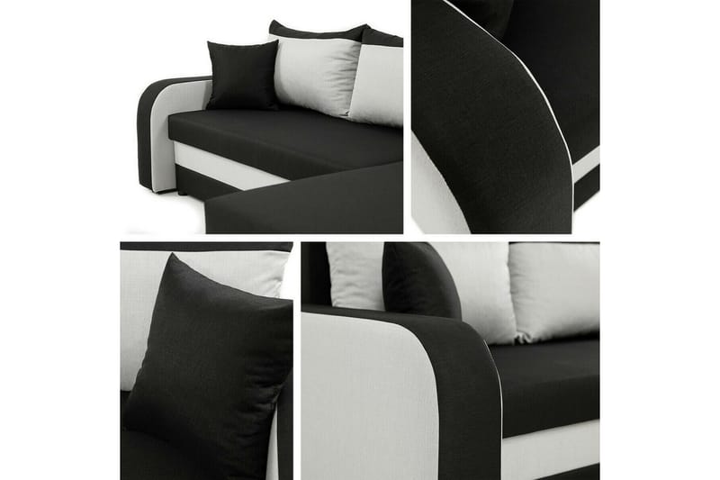 Kintore 3-sits Hörnbäddsoffa Beige/Ljusbeige - Möbler - Vardagsrum - Bäddsoffor