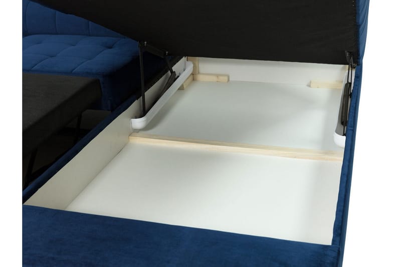 Kintore 3-sits Hörnbäddsoffa Black - Möbler - Vardagsrum - Bäddsoffor - Hörnbäddsoffa