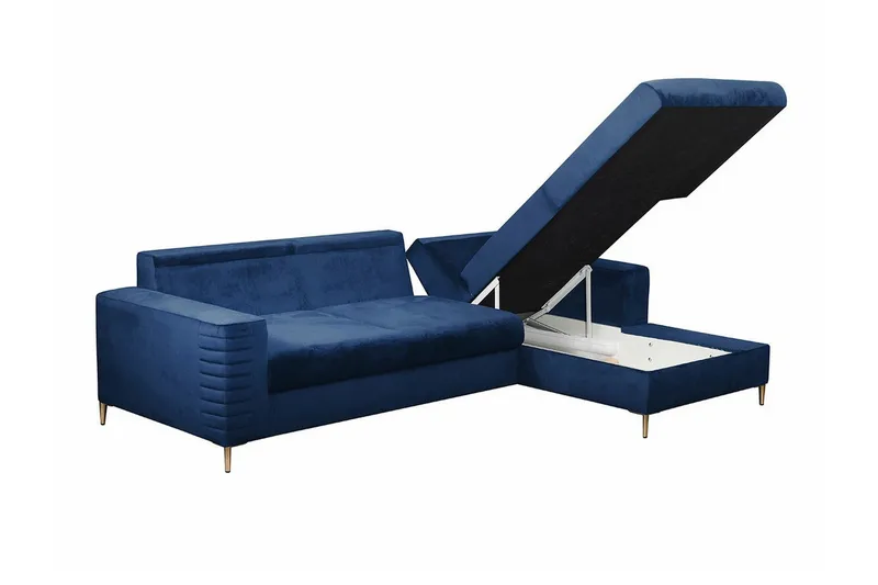 Kintore 3-sits Hörnbäddsoffa Light grey/Dark grey - Möbler - Vardagsrum - Bäddsoffor