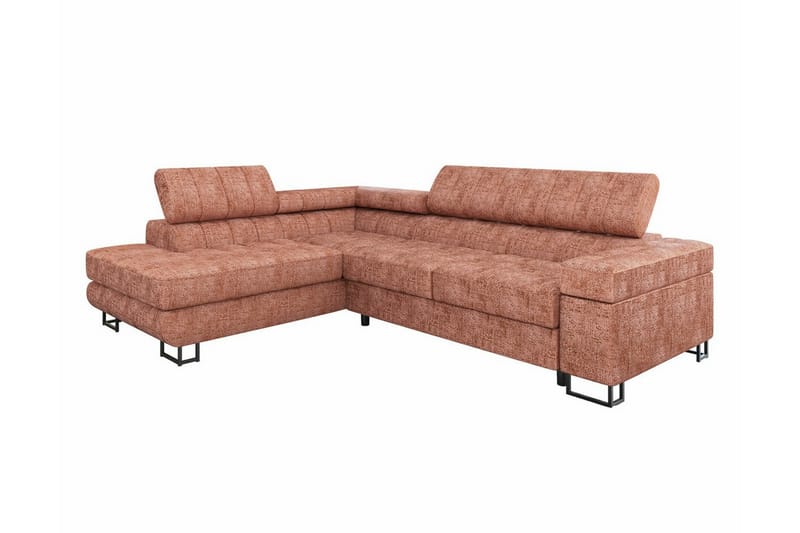 Kintore 3-sits Hörnbäddsoffa Ljus Orange - Möbler - Vardagsrum - Bäddsoffor - Hörnbäddsoffa