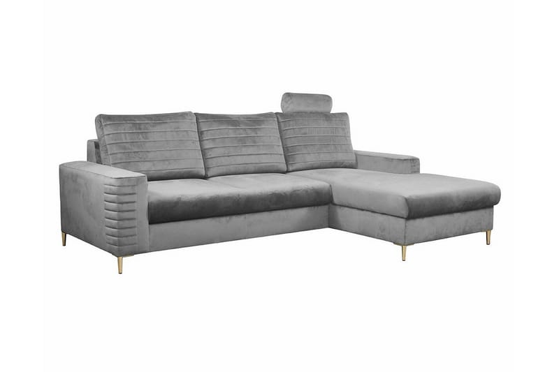 Kintore 3-sits Hörnbäddsoffa Ljusgrå/Mörkgrå - Möbler - Vardagsrum - Bäddsoffor