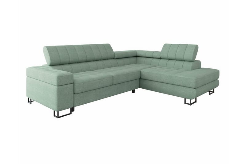 Kintore 3-sits Hörnbäddsoffa Ljusgrön - Möbler - Vardagsrum - Bäddsoffor