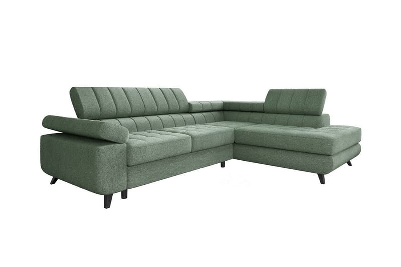 Kintore 3-sits Hörnbäddsoffa Ljusgrön - Möbler - Vardagsrum - Bäddsoffor - Hörnbäddsoffa