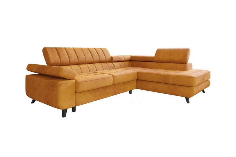 Kintore 3-sits Hörnbäddsoffa Mörkgul - Möbler - Vardagsrum - Bäddsoffor - Hörnbäddsoffa