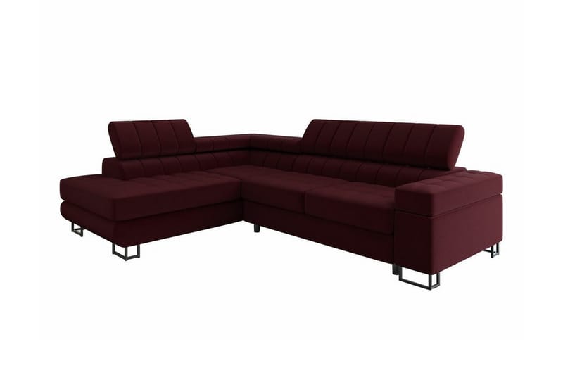 Kintore 3-sits Hörnbäddsoffa Mörkröd - Möbler - Vardagsrum - Bäddsoffor - Hörnbäddsoffa