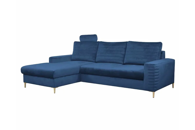 Kintore 3-sits Hörnbäddsoffa NO_BRAND Dark blue - Möbler - Vardagsrum - Bäddsoffor - Hörnbäddsoffa