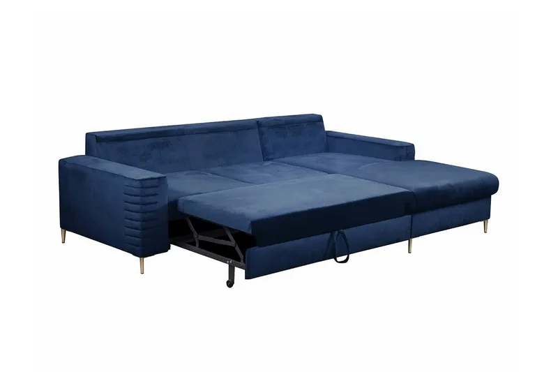 Kintore 3-sits Hörnbäddsoffa NO_BRAND Dark blue - Möbler - Vardagsrum - Bäddsoffor - Hörnbäddsoffa