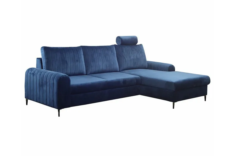 Kintore 3-sits Hörnbäddsoffa NO_BRAND Dark blue - Möbler - Vardagsrum - Bäddsoffor - Hörnbäddsoffa