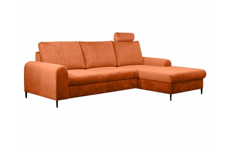Kintore 3-sits Hörnbäddsoffa Orange - Möbler - Vardagsrum - Bäddsoffor - Hörnbäddsoffa