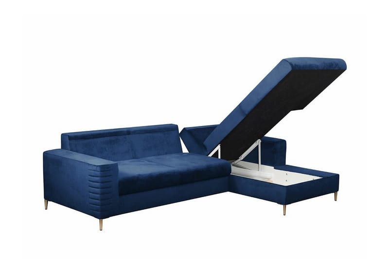 Kintore 3-sits Hörnbäddsoffa Orange - Möbler - Vardagsrum - Bäddsoffor - Hörnbäddsoffa