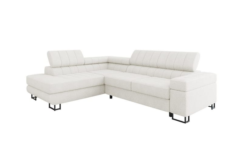 Kintore 3-sits Hörnbäddsoffa Vit - Möbler - Vardagsrum - Bäddsoffor - Hörnbäddsoffa