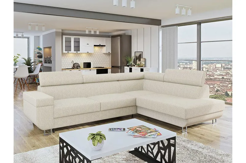 Kintore 3-sits Hörnbäddsoffa - Möbler - Vardagsrum - Bäddsoffor - Hörnbäddsoffa