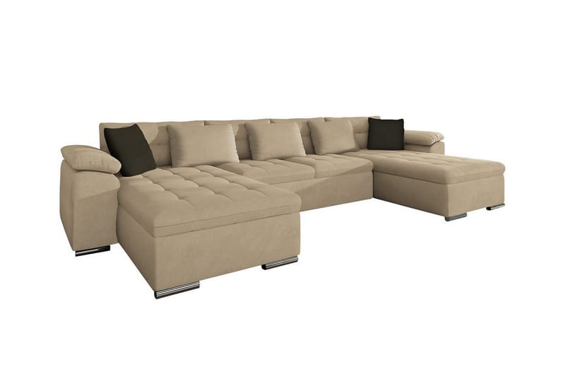 Kintore 4-sits Hörnbäddsoffa Beige - Hörnbäddsoffa - Bäddsoffor