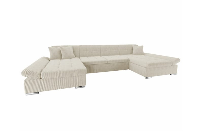 Kintore 4-sits Hörnbäddsoffa Beige - Hörnbäddsoffa - Bäddsoffor