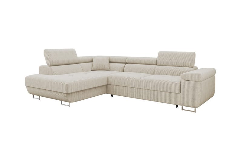 Kintore 4-sits Hörnbäddsoffa Beige/Ljusbeige - Möbler - Vardagsrum - Bäddsoffor