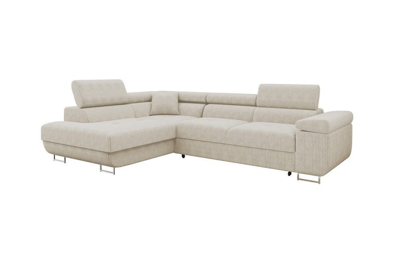 Kintore 4-sits Hörnbäddsoffa Beige/Ljusbeige - Hörnbäddsoffa - Bäddsoffor