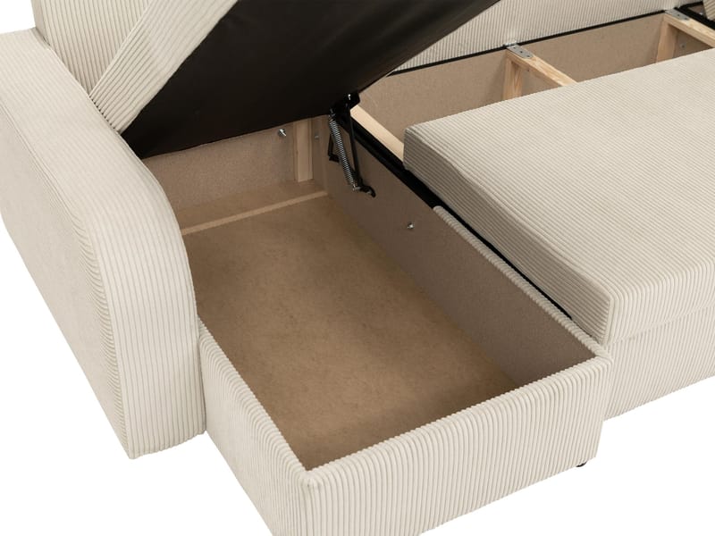 Kintore 4-sits Hörnbäddsoffa Black/Grey - Möbler - Vardagsrum - Bäddsoffor - U bäddsoffa