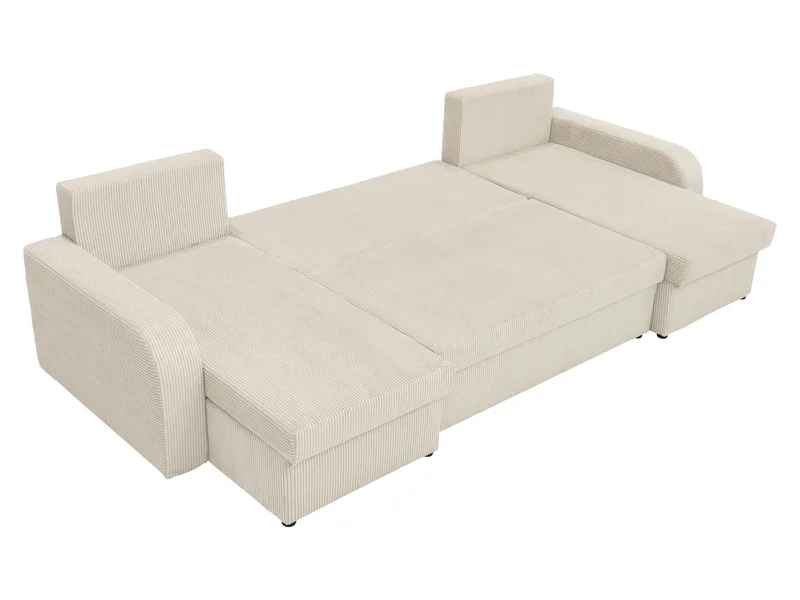 Kintore 4-sits Hörnbäddsoffa Black/Grey - Möbler - Vardagsrum - Bäddsoffor - U bäddsoffa
