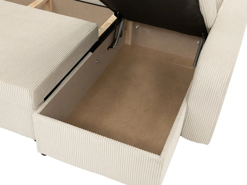 Kintore 4-sits Hörnbäddsoffa Black/Grey - Möbler - Vardagsrum - Bäddsoffor - U bäddsoffa