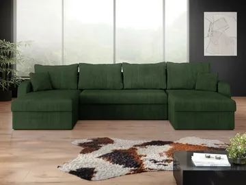 Kintore 4-sits Hörnbäddsoffa Black/Light grey - Möbler - Vardagsrum - Bäddsoffor - U bäddsoffa