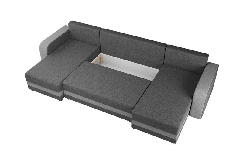 Kintore 4-sits Hörnbäddsoffa Dark grey - Möbler - Vardagsrum - Bäddsoffor - U bäddsoffa
