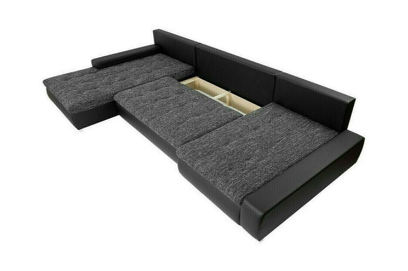 Kintore 4-sits Hörnbäddsoffa Dark grey - Möbler - Vardagsrum - Bäddsoffor - U bäddsoffa