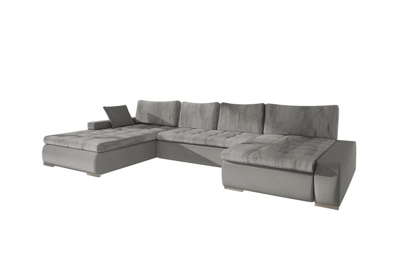 Kintore 4-sits Hörnbäddsoffa Grå - Möbler - Vardagsrum - Bäddsoffor - Hörnbäddsoffa