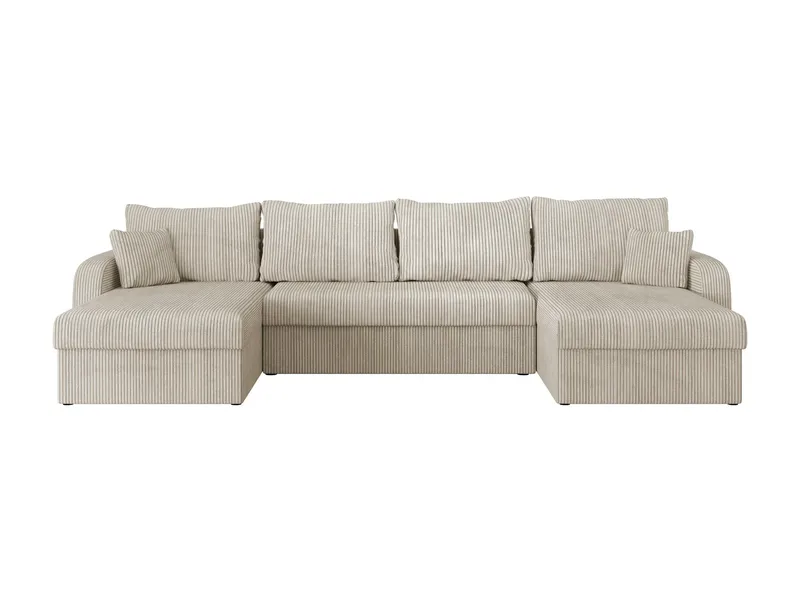 Kintore 4-sits Hörnbäddsoffa Grey/wood||Grey/Black - Möbler - Vardagsrum - Bäddsoffor - U bäddsoffa