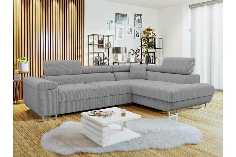 Kintore 4-sits Hörnbäddsoffa Ljusgrå - Möbler - Vardagsrum - Bäddsoffor