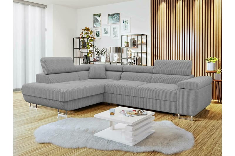 Kintore 4-sits Hörnbäddsoffa Ljusgrå - Möbler - Vardagsrum - Bäddsoffor